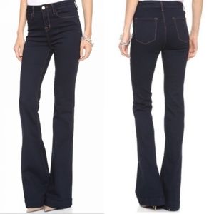 J Brand Jeans The Doll High Waisted Flare Dark